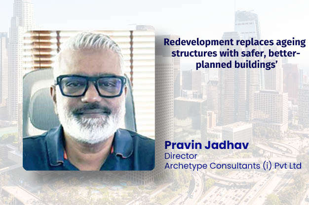 Thane redevelopment projects with modern high-rise buildings replacing old structures and improved urban infrastructure