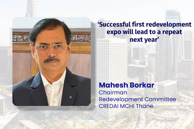 Housing society members exploring redevelopment opportunities at Thane Expo 